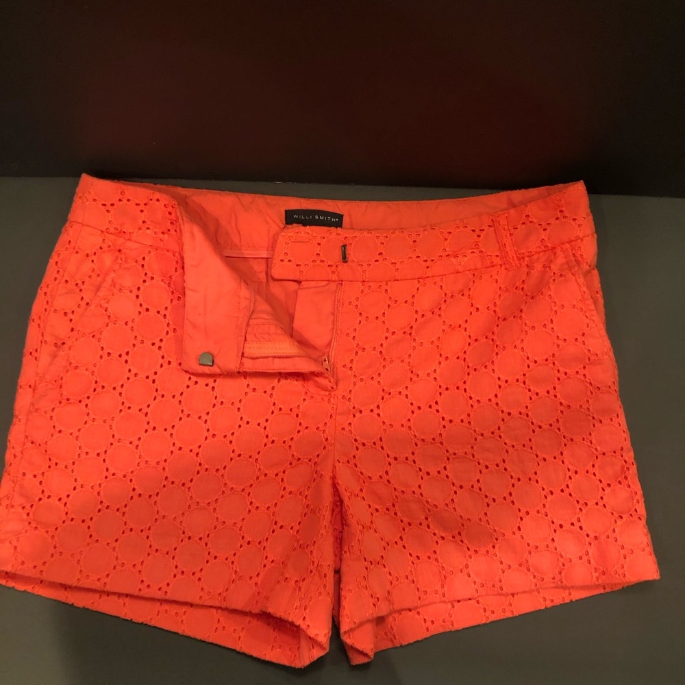 Willi Smith shorts Orange cute pattern Size 6